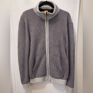 Hugo Boss Men's Gray Zip-Up Sweater